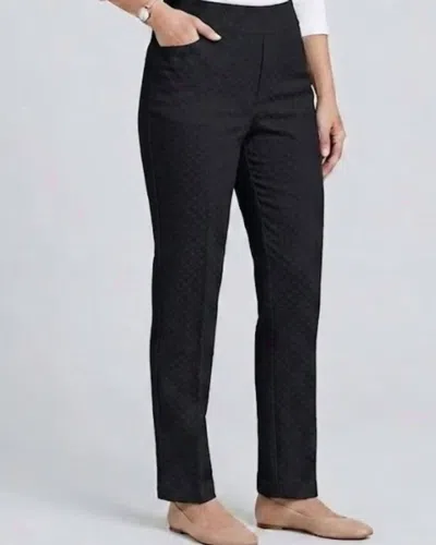 Slimsation By Multiples Pull On Crop Pant In Black