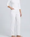 Slimsation By Multiples Pull On Crop Pant In White In White