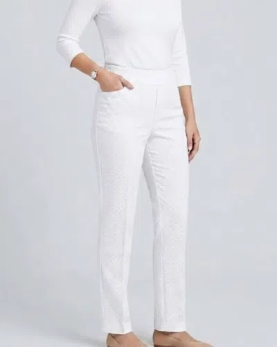 Slimsation By Multiples Pull On Crop Pant In White