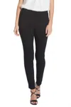 Slimsation By Multiples Pull On Narrow Leg Pants In Black In Black