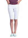 Slimsation By Multiples Pull On Shorts In White In White