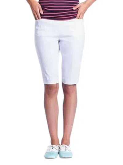 Slimsation By Multiples Pull On Shorts In White