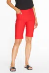 Slimsation By Multiples Pull On Walking Shorts In Red In Red