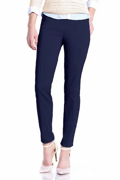 Slimsation By Multiples Ride On Pants In Midnight In Multi