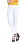 Slimsation By Multiples Wide Band Ankle Pants In White
