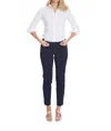 Slimsation By Multiples Women's All I Want Pants In Navy/midnight In White