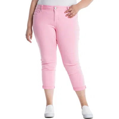 Slink Jeans Boyfriend Pants In Soft Pink