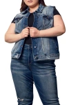Slink Jeans Denim Vest In Audrey