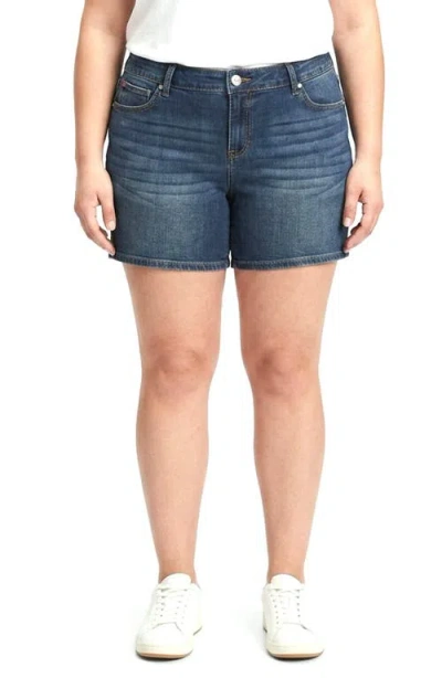 Slink Jeans Elowen Denim Shorts In Blue