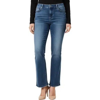 Slink Jeans High Waist Ankle Flare Jeans In Multi