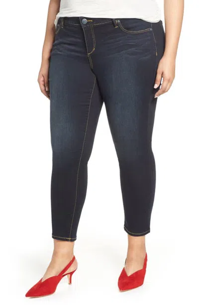Slink Jeans High Waist Ankle Skinny Jeans In Blue