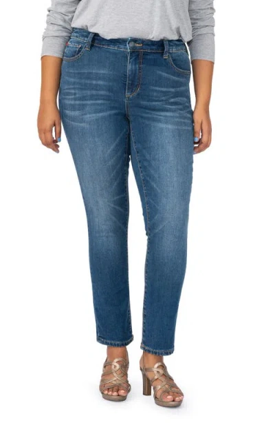 Slink Jeans High Waist Ankle Skinny Jeans In Blue