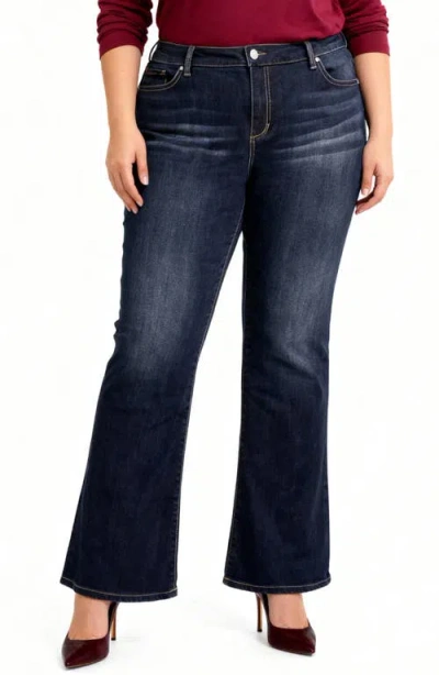 Slink Jeans High Waist Bootcut Jeans In Blue