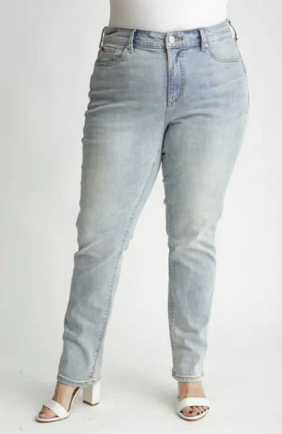 Slink Jeans High Waist Straight Leg Jeans In Finley