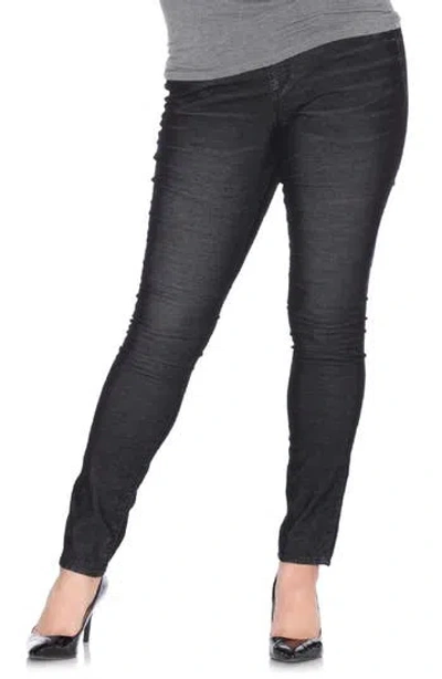 Slink Jeans Mid Rise Skinny Jeans In Black