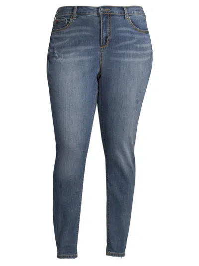 Slink Jeans, Plus Size Women's High-rise Jeggings In Kathleen