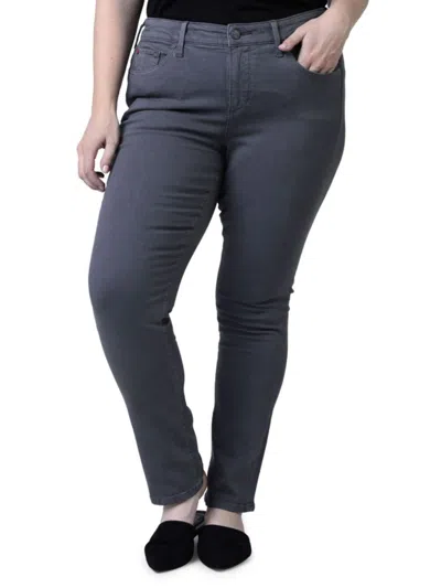 Slink Jeans Plus Women's Plus Andy High Rise Slim Jeans