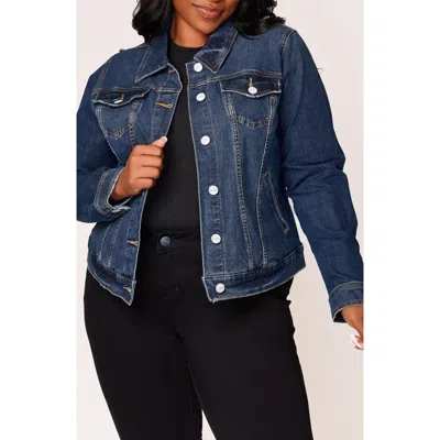 Slink Jeans Stretch Denim Trucker Jacket In Sadie