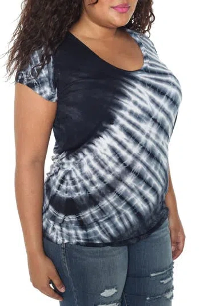 Slink Jeans Tie Dye Tee In Blue