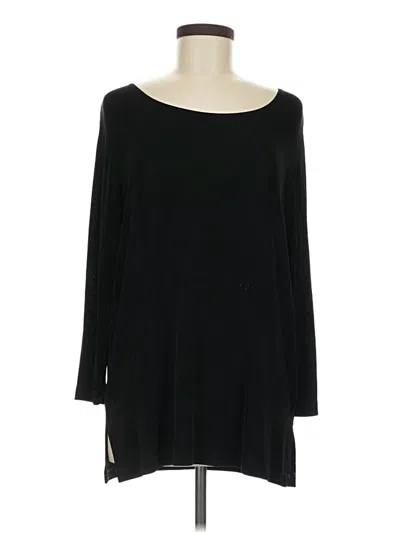 Pre-owned Slinky Brand 3/4 Sleeve T-shirt In Black