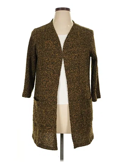 Pre-owned Slinky Brand Cardigan Sweater In Brown