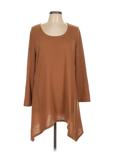 Pre-owned Slinky Brand Casual Dress In Brown