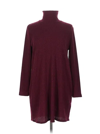 Pre-owned Slinky Brand Casual Dress In Burgundy