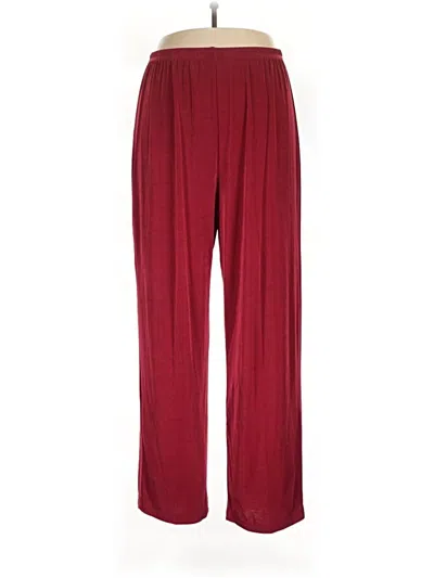 Pre-owned Slinky Brand Casual Pants In Burgundy