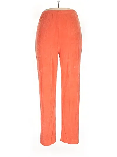 Pre-owned Slinky Brand Casual Pants In Orange