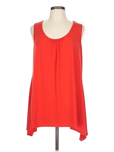 Pre-owned Slinky Brand Sleeveless Blouse In Red
