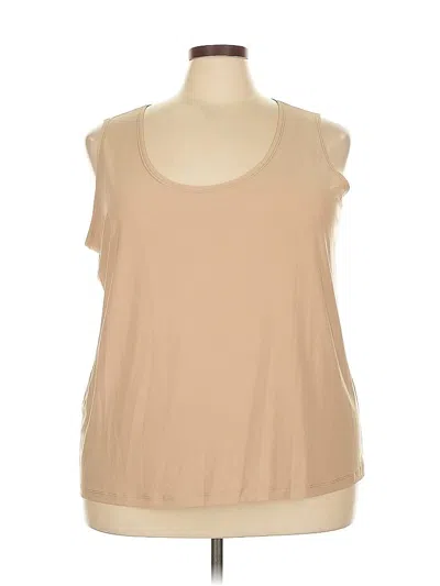 Pre-owned Slinky Brand Sleeveless T-shirt In Brown