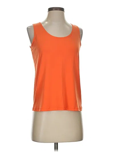 Pre-owned Slinky Brand Tank Top Orange Halter Neckline Tops