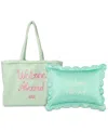 Slip 2-pc. Pure Silk Travel Pillow & Beach Bag Set In Les Vacances