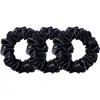 Slip 3-pack Large Silk Scrunchie Set In Black