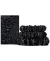 Slip Pure Silk Back To Basics Assorted Scrunchies In Black