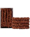 Slip 4-pc. Pure Silk Back-to-basics Skinny Scrunchies Set In Auburn