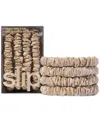 Slip 4-pc. Pure Silk Back-to-basics Skinny Scrunchies Set In Blonde
