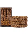 Slip 4-pc. Pure Silk Back-to-basics Skinny Scrunchies Set In Copper
