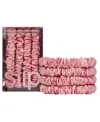 Slip 4-pc. Pure Silk Back-to-basics Skinny Scrunchies Set In Rose
