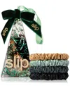 Slip Sweetie Pie Skinny Silk Pack Of Four Scrunchie Ornament In Multi