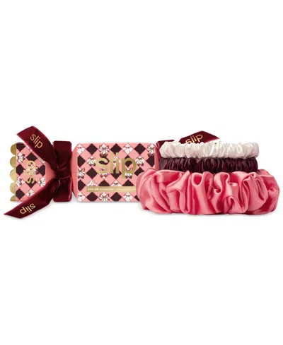 Slip 4-pc. Sweetheart Assorted Scrunchies And Set In Pink