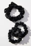 Slip Back To Basics Assorted Scrunchie Set In Black