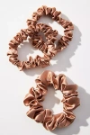 Slip Back To Basics Assorted Scrunchie Set In Brown