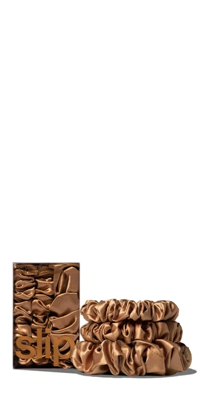 Slip Back To Basics Copper Midi/large Scrunchie Set