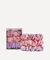 Slip Belleflower Large Silk Scrunchie Set Of Three
