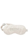 Slip Bride Pure Silk Sleep Mask Bridal Collection In Bride