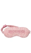 Slip Bridesmaid Pure Silk Sleep Mask Bridal Collection In Pink