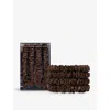 Slip Dark Brown Skinny Silk Scrunchies Pack Of Four In Dark Brown