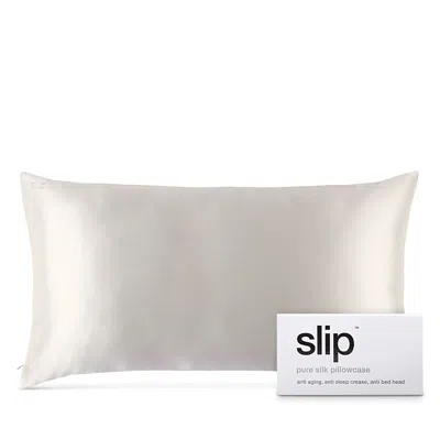 Slip For Beauty Sleep Pure Silk Pillowcase, King In White