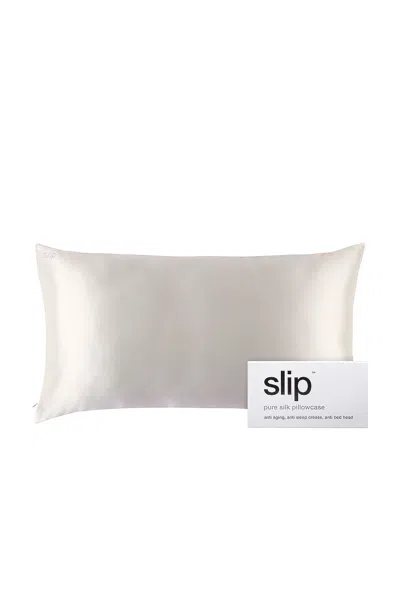 Slip King Pure Silk Pillowcase In White